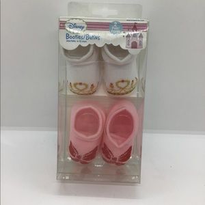 Disney - Booties - Size 6-12 Months - 2 Pairs